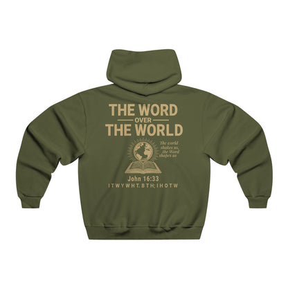 The Word Over the World Hoodie | Men’s Christian Sweatshirt | Faith-Based Apparel & Everyday Comfort